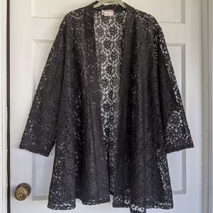 Vintage Oscar de la Renta lace kimono robe/coat